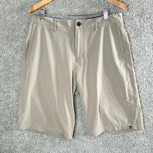 Quiksilver Amphibian Hybrid Shorts Mens 33 Khaki Quick Dry Board Shorts Gorpcore